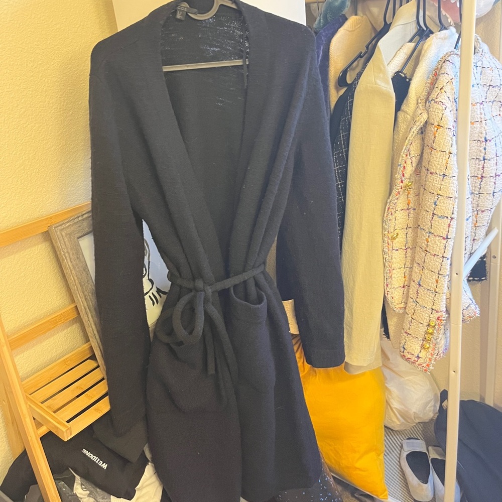 COS belted cashmere cardigan XS